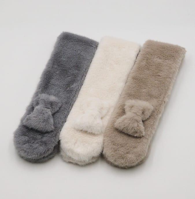 11月10日截🌸🇯🇵日本直送✈️🟡日本 新款 秋冬生態毛毛蝴蝶結頸巾🟡 | 預訂約12月初至中