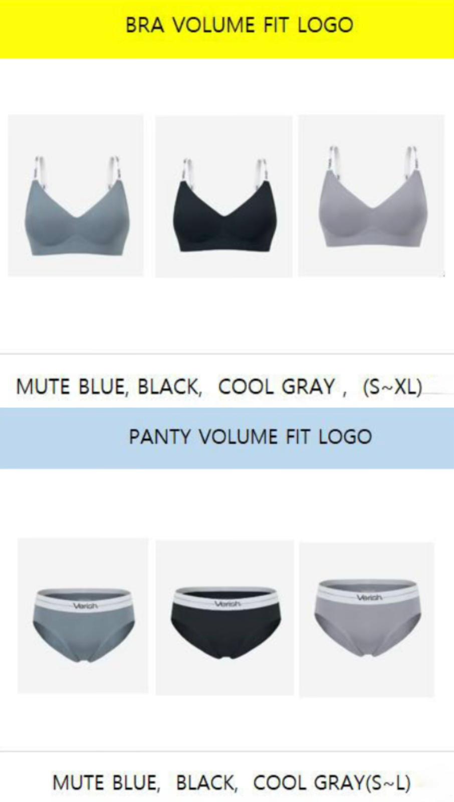 11月20日截🌸🔥韓國熱銷NO.1內衣品牌【VERISH】✨穿過都說回不去的舒適度💯 BEST款 COOL FIT VOLUME FIT LOGO | 預訂約3-4星期(自行備註顏色及尺寸)