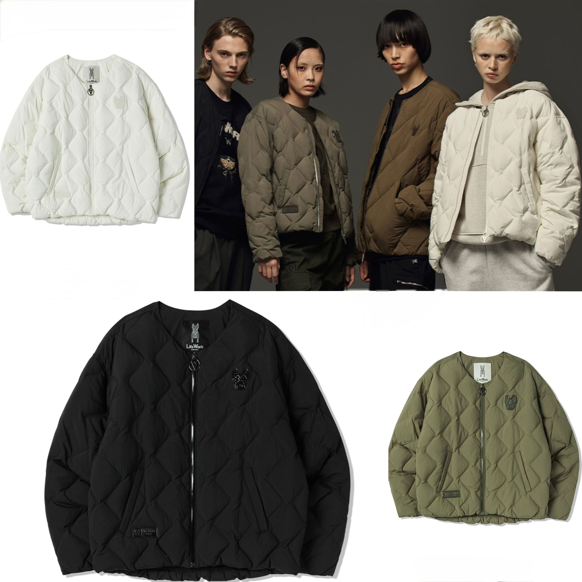 11月25日截🌸LIFEWORK又有型Cutting又特別😍🐶LIFEWORK韓國專門店/免稅店🐶2025年 秋冬新款 菱形絎縫輕薄羽絨 女裝 折扣優惠 NYLON 100% / DUCK DOWN (DOWN 80%, FEATHER 20%) 179000won ($1009)👉🏻🈹 | 預訂約3-4星期