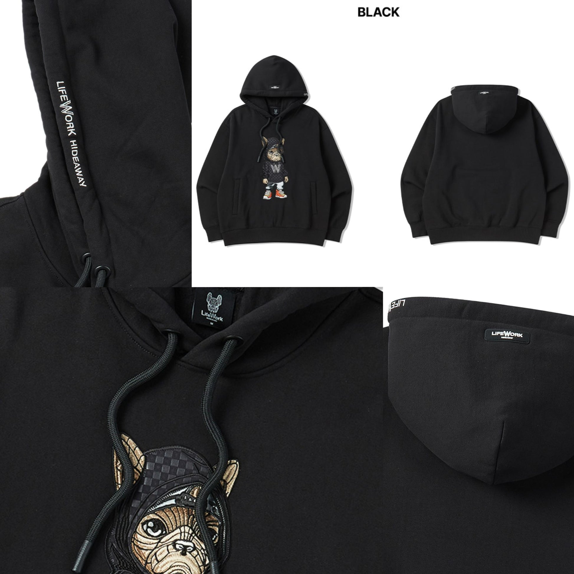 11月20日截🌸💕特價款💕LIFEWORK又有型Cutting又特別😍🐶LIFEWORK韓國專門店/免稅店🐶 2025年 秋冬新款 抓絨連帽Hoodie 男女同款 折扣優惠119000won ($669)👉🏻🈹 | 預訂約3-4星期
