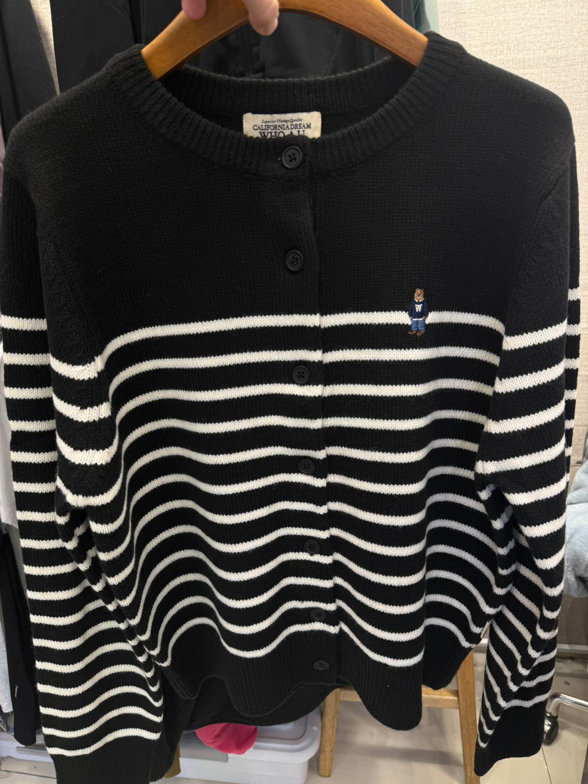 售完即止🌸Who.A.U 係性價比最高又靚又抵😂最新款折扣優惠 小熊🐻女款 針織外套 | 預訂約3-4星期