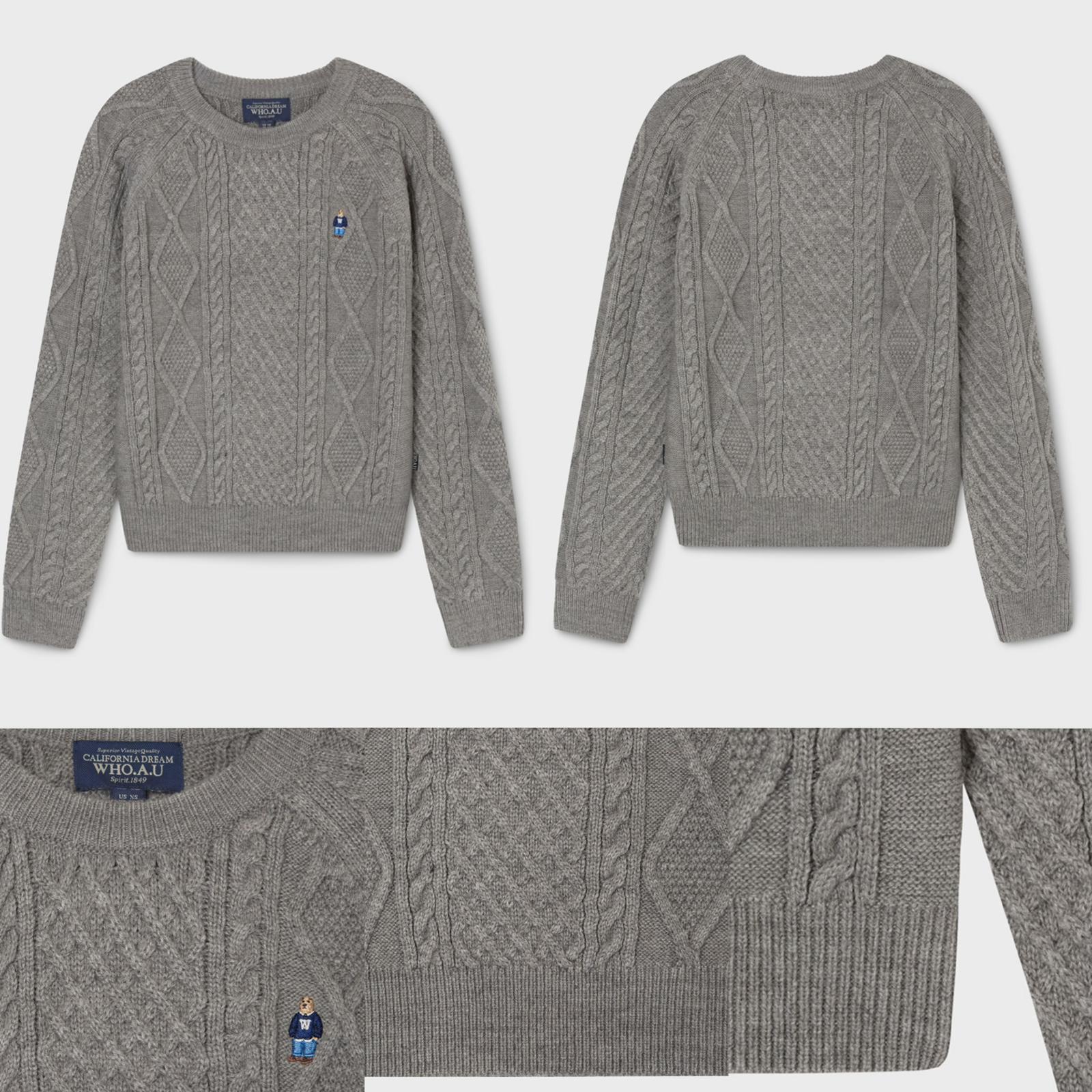 11月25日截🌸Who.A.U 羊毛針織係性價比最高又靚又抵😂🍊Who.A.U韓國專門店/免稅店🍊2025年最新款 折扣優惠 小熊🐻女款 羊毛針織上衣 | 預訂約3-4星期