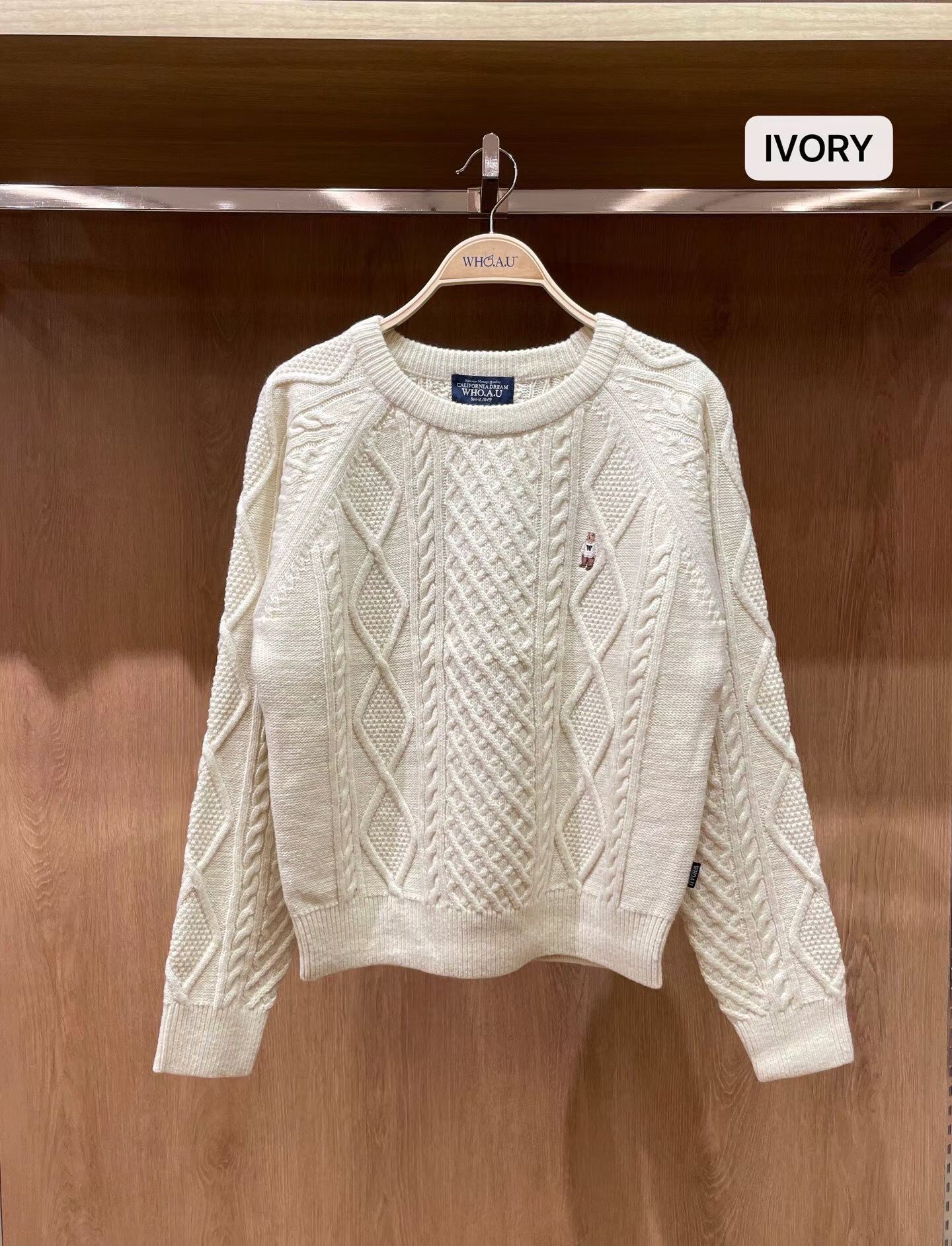 11月25日截🌸Who.A.U 羊毛針織係性價比最高又靚又抵😂🍊Who.A.U韓國專門店/免稅店🍊2025年最新款 折扣優惠 小熊🐻女款 羊毛針織上衣 | 預訂約3-4星期