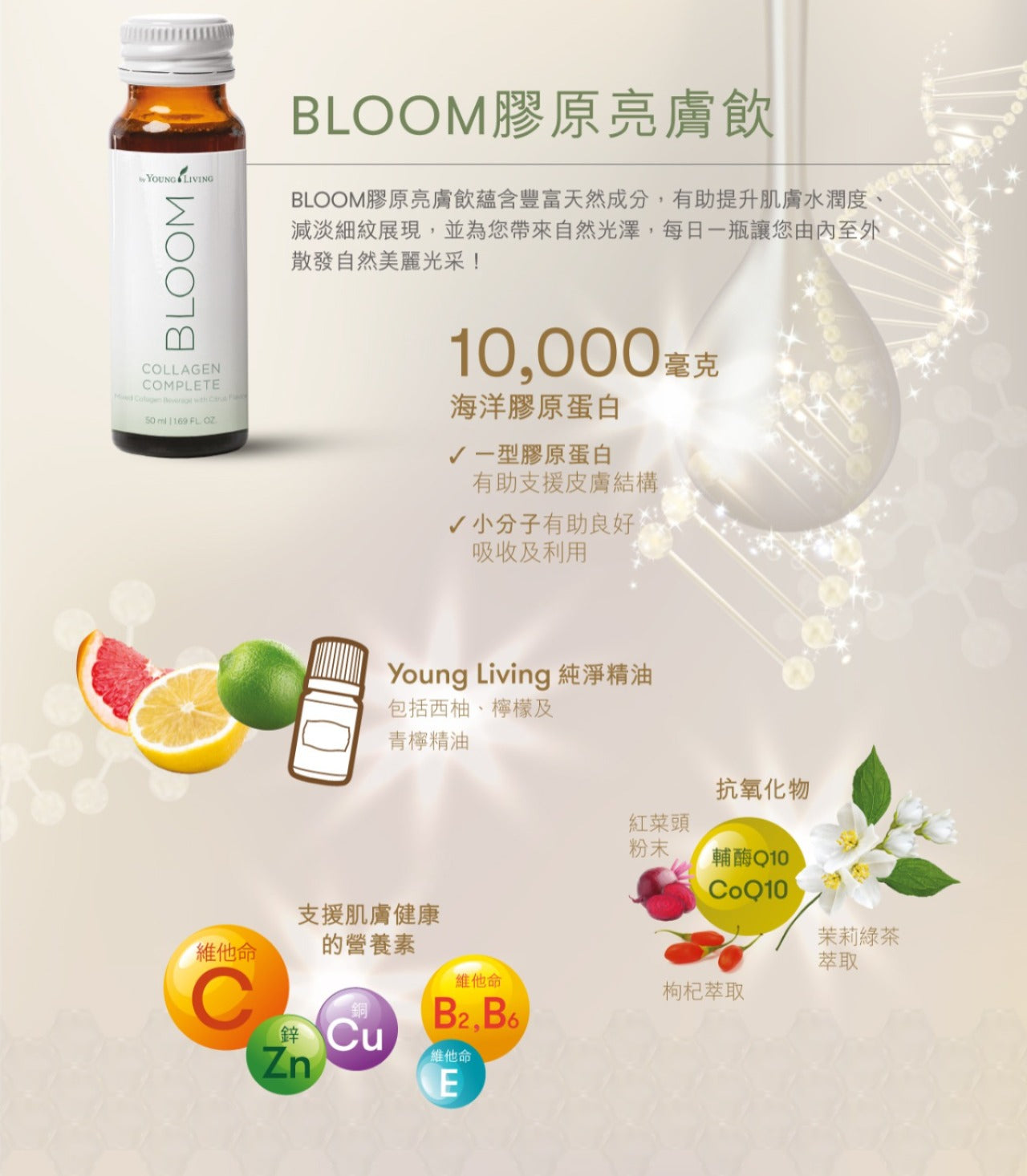 現貨🌸BLOOM 膠原亮膚飲 1盒10支 @50ML | 落單後約3-5個工作天寄出