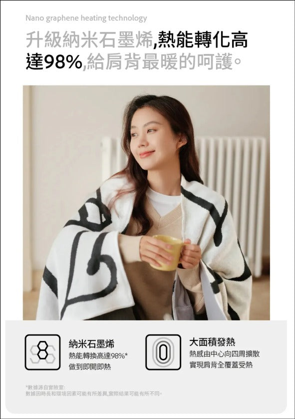 隨時截單🌸AISOLOVE RS8-1 多用途發熱披肩 (附送獨立CCC+CE認證行動電源) | 預訂約12月中