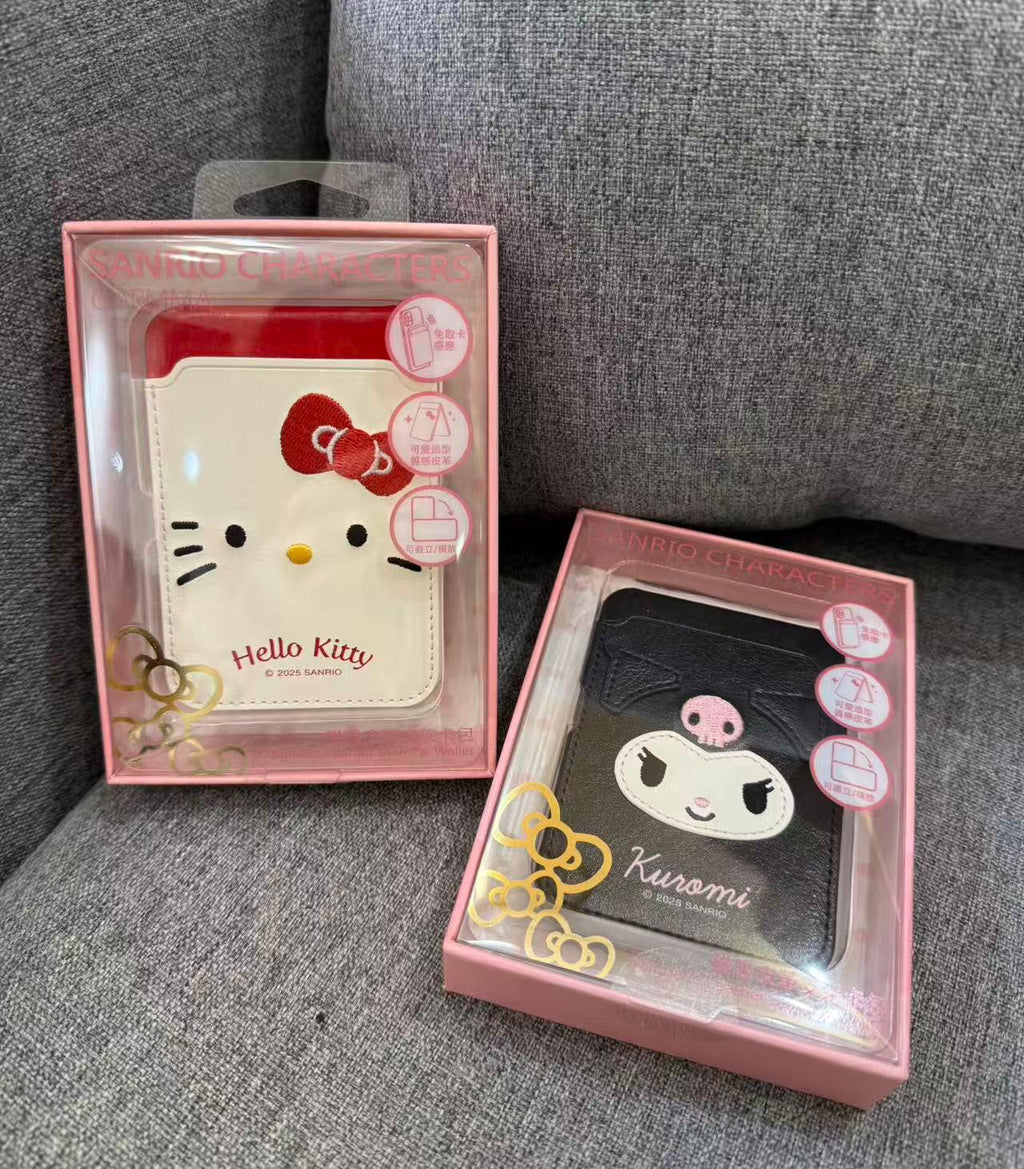 2025年12月16日截🌸🟡永橙 Sanrio 磁吸皮革支架卡包🟡 | 預訂約1月初至中
