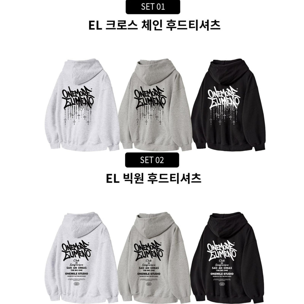 2025年12月30日截🌸‼️突發‼️限時買一送一‼️ 韓國潮牌 EL1M6NO 韓國專門店/免稅店 新款長袖衛衣 Best Sellers💕 原價109000won ($629)🈹平時係$3xx/1件而家係$199.5/1件好抵買呀❤️(自行備註顏色及尺寸) | 預訂約3-4星期