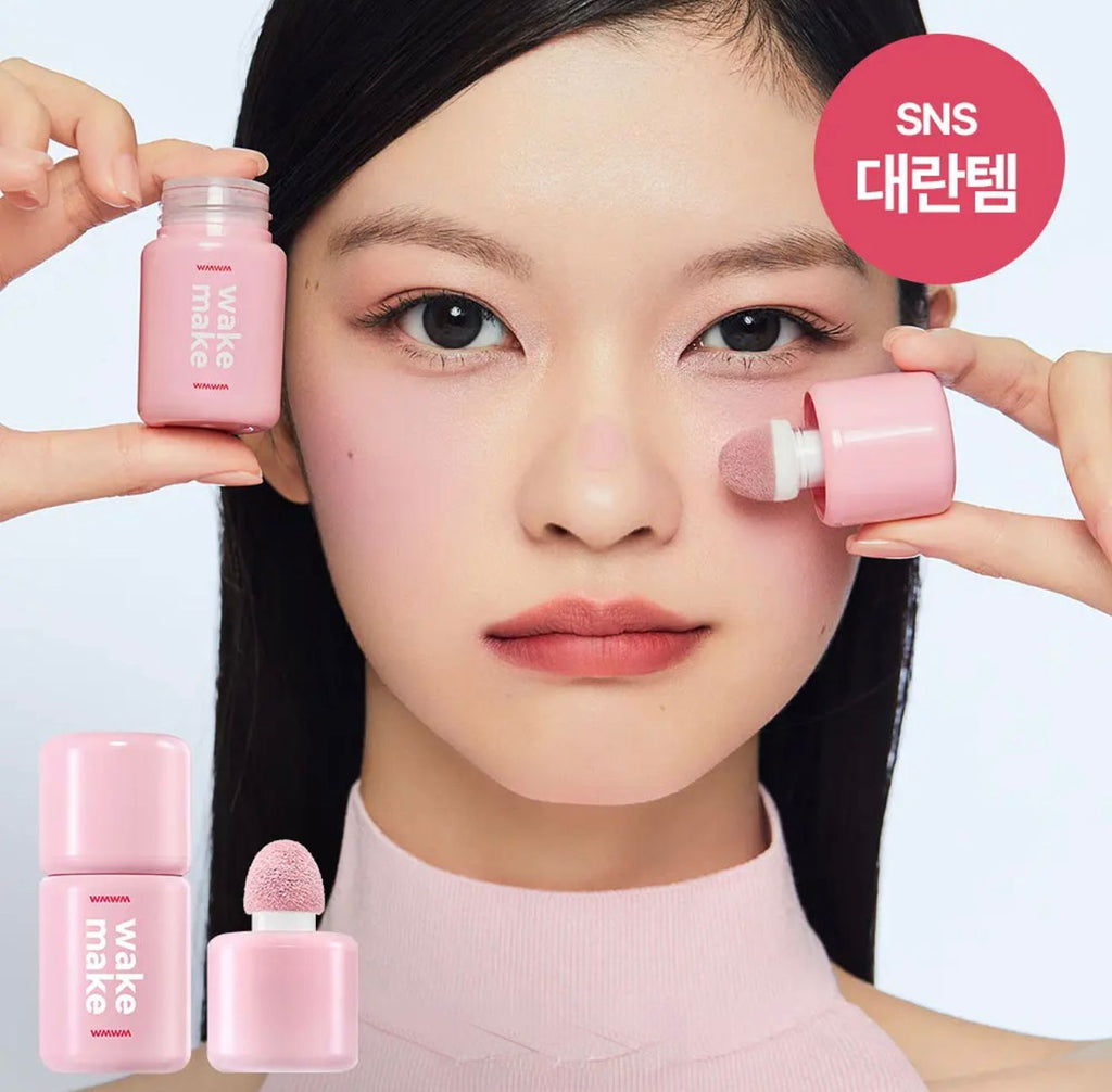 2025年12月18日23:00截🌸🆕SHAKING CHEEK BLUSH 韓國🇰🇷✨NEW LAUNCH✨Wakemake 搖搖亮膚胭脂液 | 預訂約3-4星期