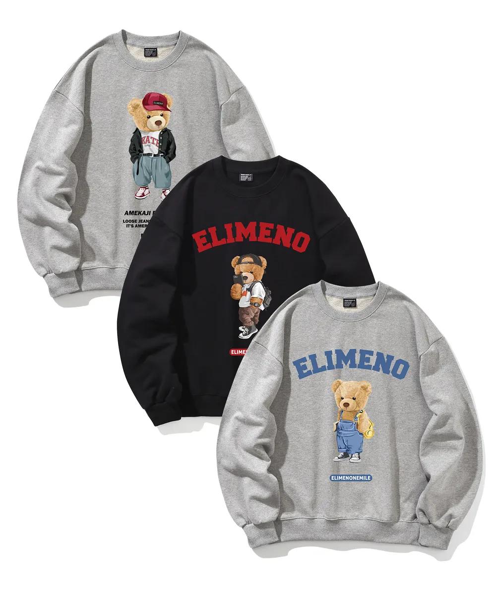 2025年12月30日截🌸‼️突發‼️12月BIG Sale限時特價‼️ 韓國潮牌 EL1MENO 可愛熊仔經典款 OVER FIT SWEATER❤️ | 預訂約3-4星期