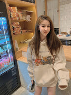 【24小時網站自助下單】🌸韓國🇰🇷 東大門五隻小熊印花連帽衛衣 | 預訂約4-6星期