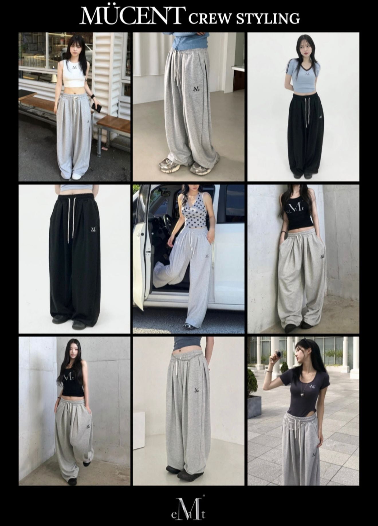2026-01-15截🌸勁勁勁抵推介👍🏻爆單推介👍🏻韓國🇰🇷爆單品牌MUCENT 韓國專門店/免稅店 25SS Best seller Big Sale🈹🈹🈹🈹🈹呢款係銷售TOP 2🥈SIGNATURE FOUR PINTUCK WIDE SWEAT PANTS | 預訂約3-4星期