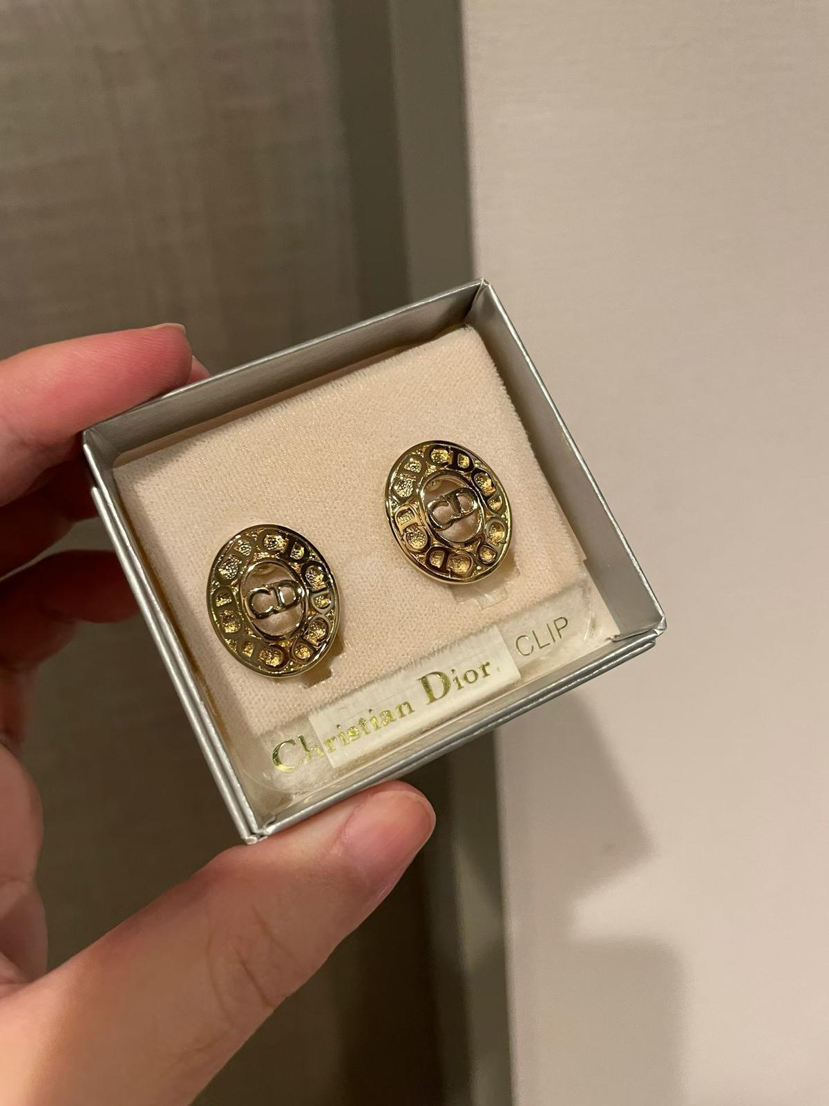 🌸日本中古品代購 Dior vintage CD耳夾 | 預訂約2-3星期