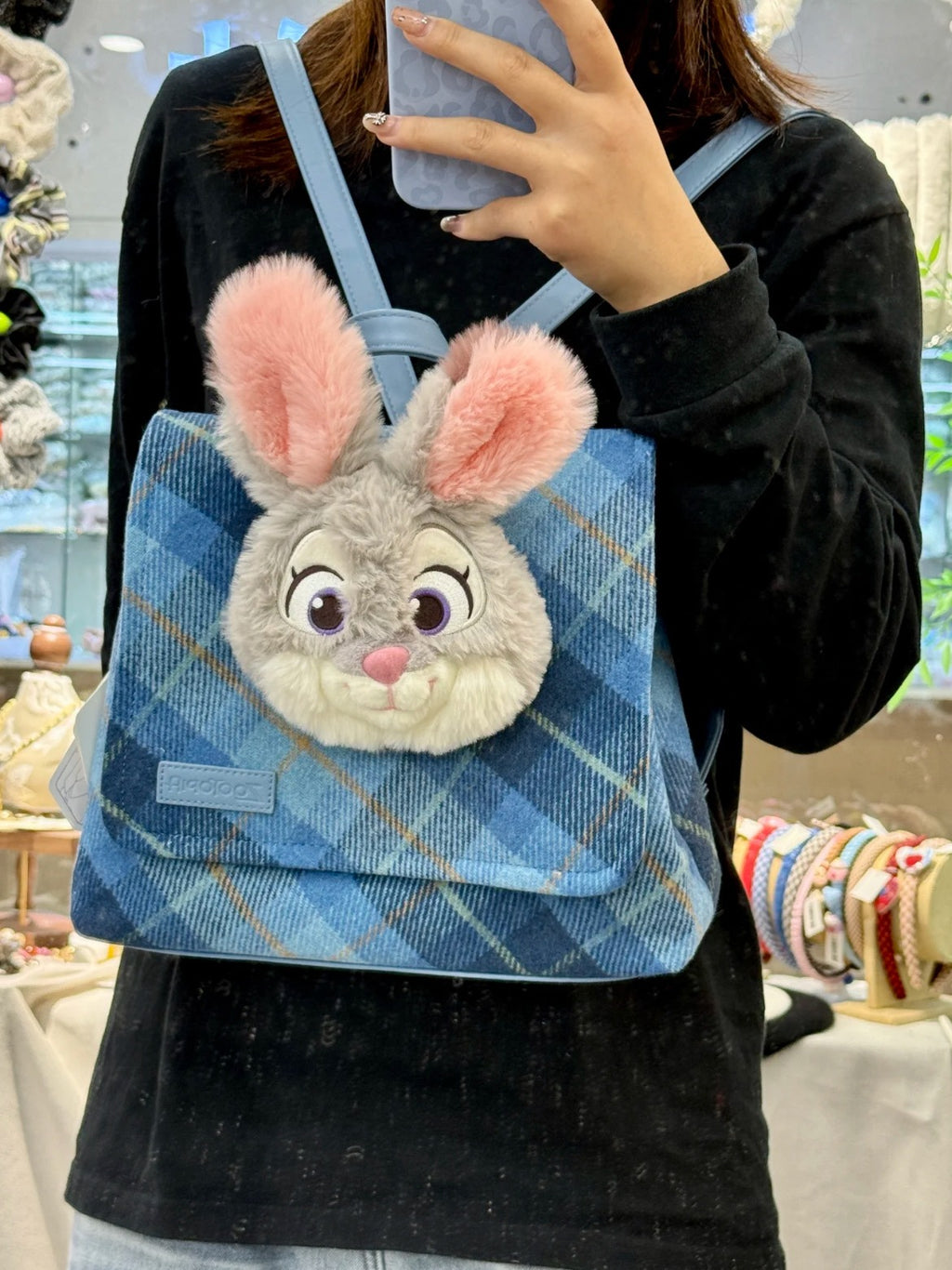 【24小時網站自助下單】售完即止🌸💯正版授權 POTDEMIEL DISNEY 瘋狂動物城復古格仔背包🎒 連防偽標 | 預訂約4-6星期