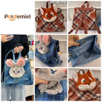 【24小時網站自助下單】售完即止🌸💯正版授權 POTDEMIEL DISNEY 瘋狂動物城復古格仔背包🎒 連防偽標 | 預訂約4-6星期