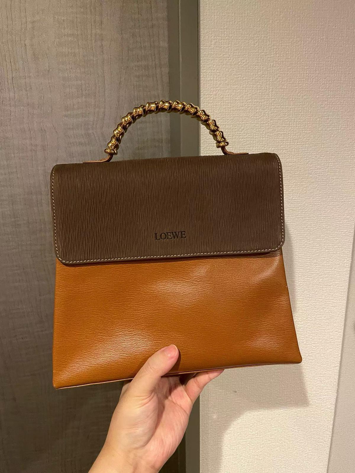 🌸日本中古品代購 Loewe 焦糖色蛇骨小號 | 預訂約2-3星期