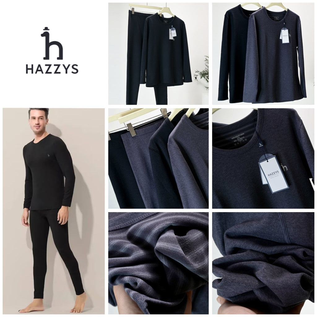【24小時網站自助下單】2026-01-14截🌸Hazzys 男士德絨保暖內衣內褲套裝 | 預訂約2月尾至3月初