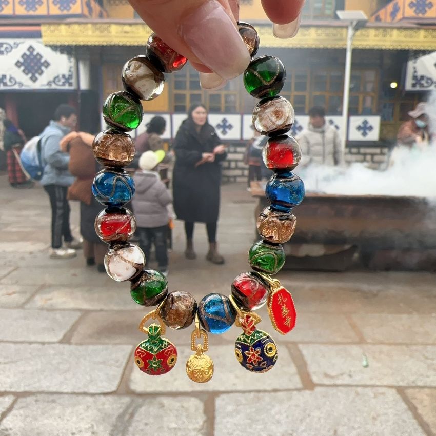 【24小時網站自助下單】🌸西藏扎基寺招財香灰琉璃手串（已開光） | 預訂約2月初至中