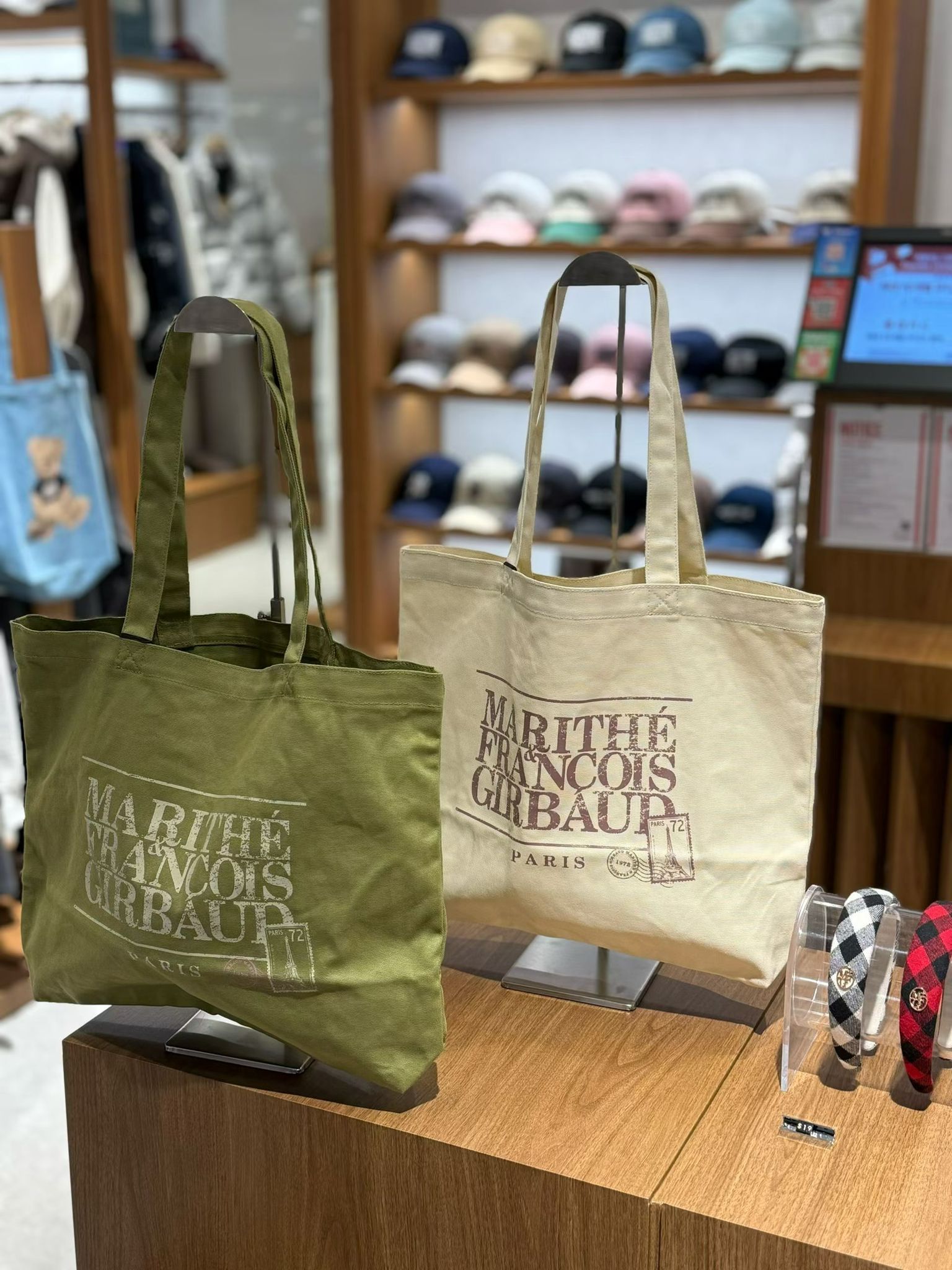 【24小時網站自助下單】🌸🇰🇷MARITHE 新款帆布包 CLASSIC LOGO STAMP ECO BAG | 預訂約3-4星期