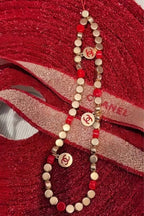 限量🌸💯Chanel Beauty 馬年紅金手機鏈手機繩吊飾 連專櫃紙袋 100%正品 | 預訂約5-6星期