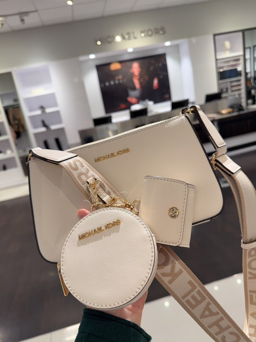 🌸🇺🇸 美國直送 Michael Kors 斜挎三合一 | 預訂 落單後約3月中至尾(受過年假期影響,貨期稍微延長)