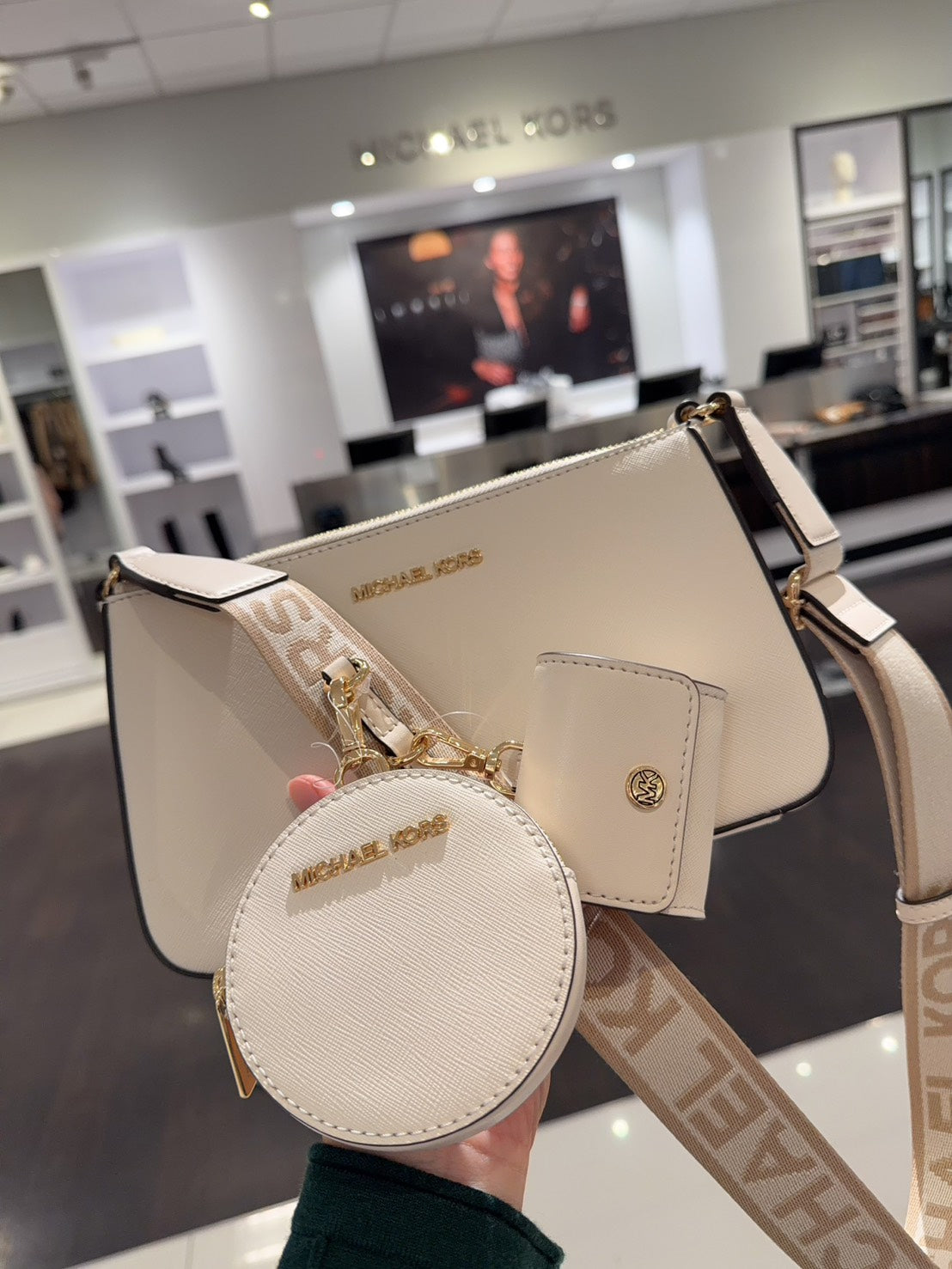 🌸🇺🇸 美國直送 Michael Kors 斜挎三合一 | 預訂 落單後約3月中至尾(受過年假期影響,貨期稍微延長)