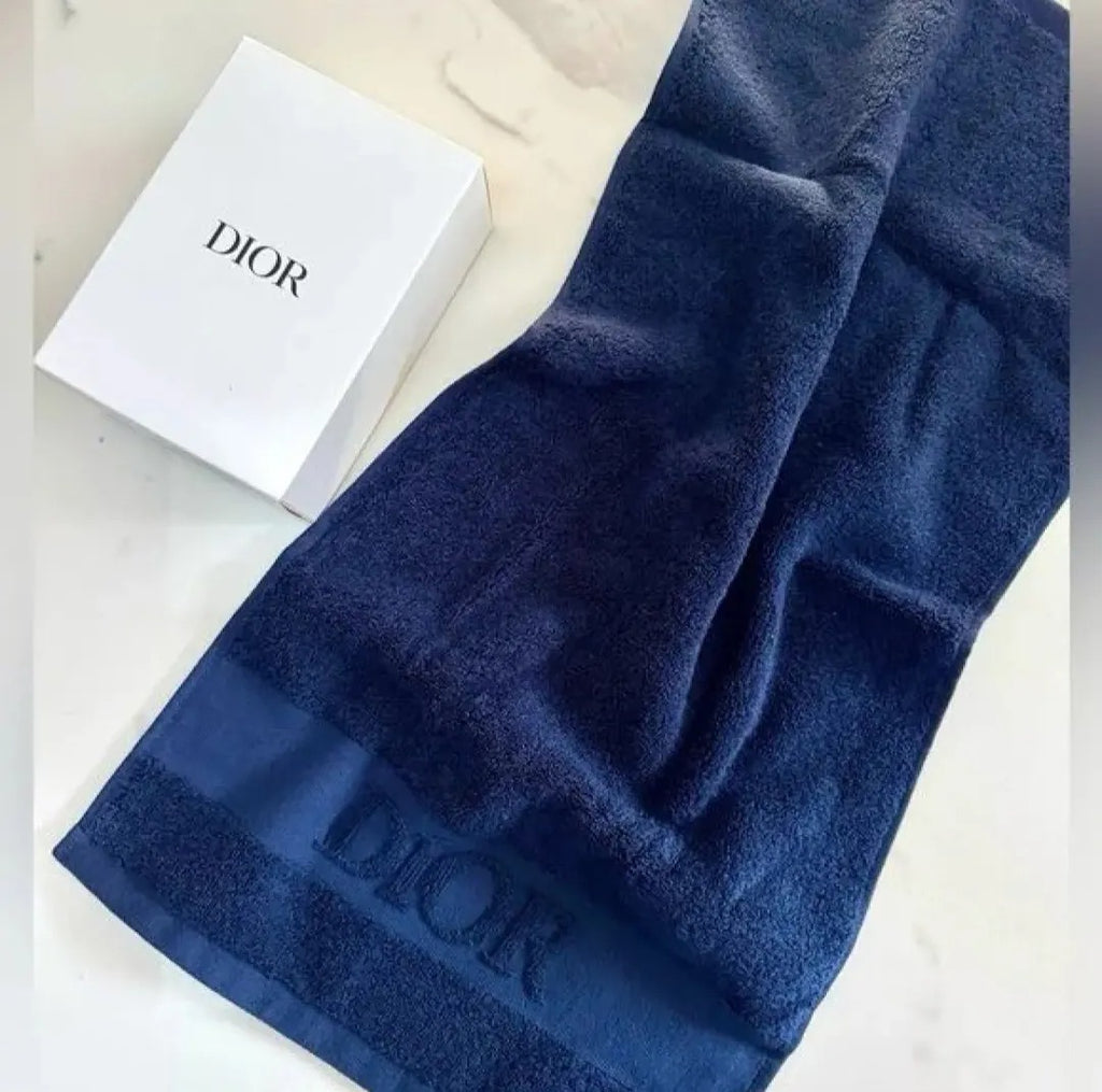 【24小時網站自助下單】🌸Dior Sauvage 曠野系列深藍浴巾毛巾 | 預訂約4-6星期