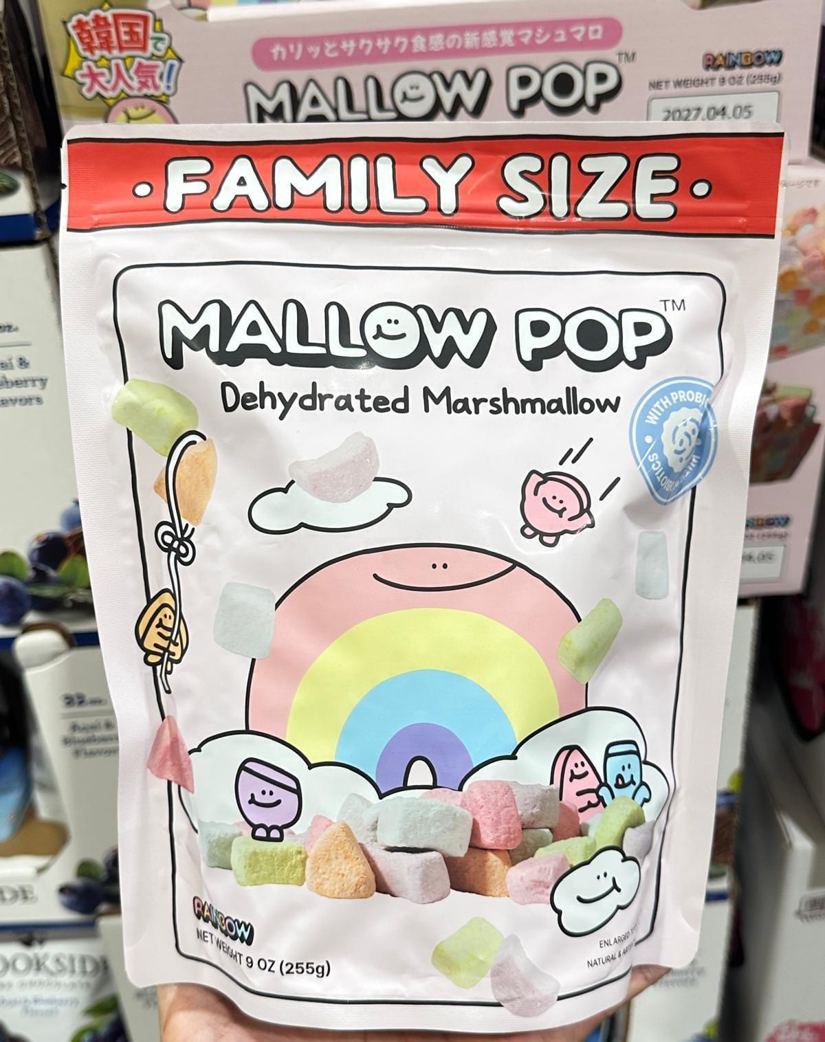 【24小時網站自助下單】2026年1月30日截🌸日本🇯🇵直送✈️🟡日本 Mallow Pop 彩虹酥脆棉花糖家庭裝 255g🟡 | 預訂約3月初至中