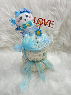 2026年1月31日 (18:00 準時截單)🌸🟡Chiikawa 可愛心心 香港品牌 Luckyone Florist 吉伊卡哇情人節公仔花束🟡 | 預訂 2月10日到