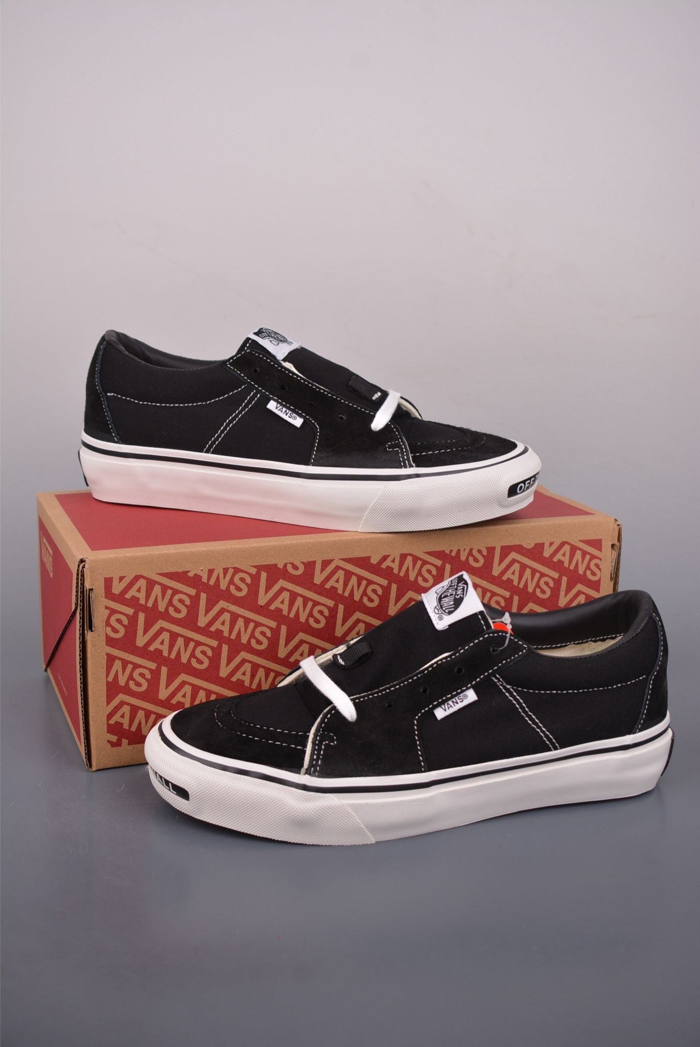 🌸Vans Off The Wall 字母開口笑 美式復古帆布鞋#黑 | 預訂約3-4星期(自行備註尺寸) 娉婷貿易公司 Exquisite Beauty Trading Company