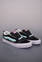 🌸Vans Knu Skool 2026新款 復古休閒胖胖麵包鞋#黑色粉藍標 | 預訂約3-4星期(自行備註尺寸) 娉婷貿易公司 Exquisite Beauty Trading Company
