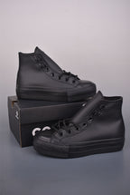 🌸Converse Chuck All Star Lift 厚底防水皮面黑武士板鞋 | 預訂約3-4星期(自行備註尺寸) 娉婷貿易公司 Exquisite Beauty Trading Company