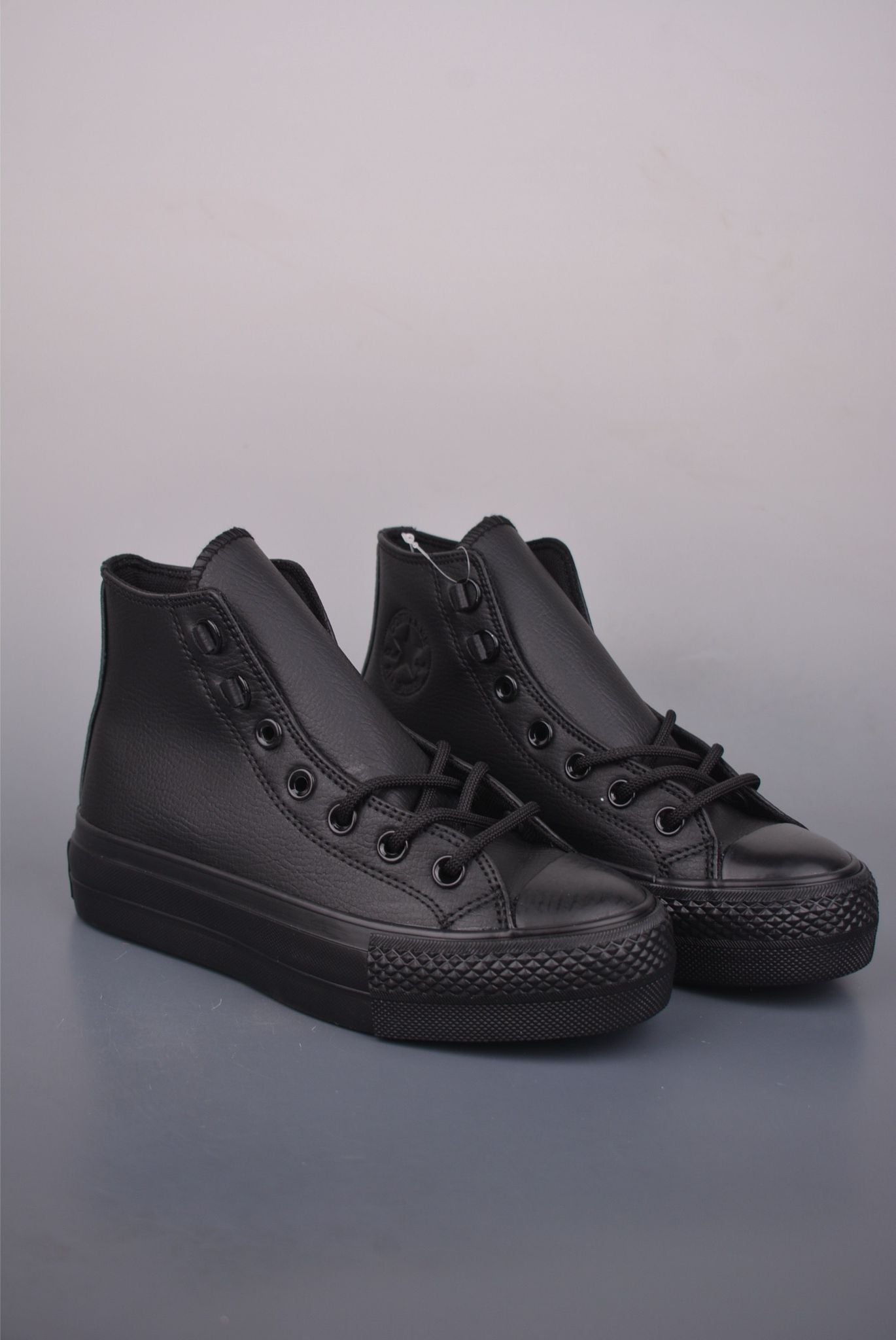 🌸Converse Chuck All Star Lift 厚底防水皮面黑武士板鞋 | 預訂約3-4星期(自行備註尺寸) 娉婷貿易公司 Exquisite Beauty Trading Company