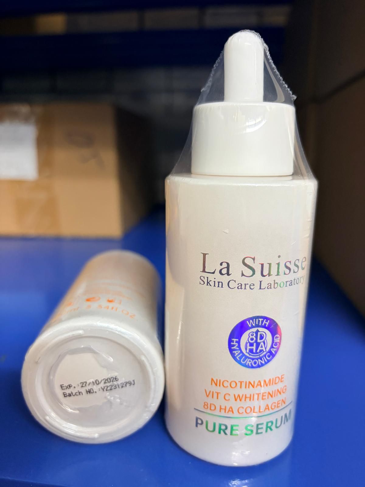 【24小時網站自助下單】供應商近期清，售完即止，缺貨會退款 🌸La Suisse 8D HA 精純維C抗氧美白精華 100ml NICOTINAMIDE VIT C WHITENING 8D HA COLLAGEN PURE SERUM | 預訂約2月尾至3月初