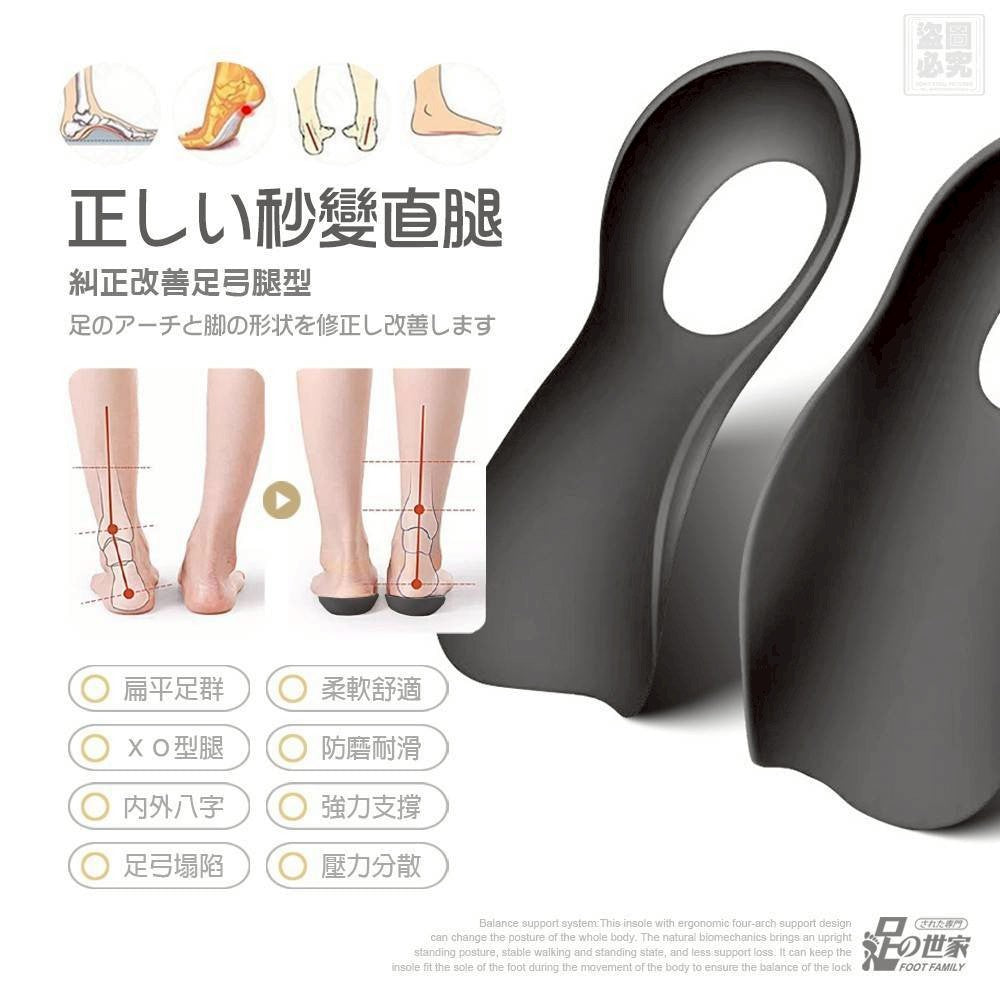【24小時網站自助下單】 2026年3月8日截🌸🟡足の世家 扁平救星 足弓矯正鞋墊🟡 | 預訂約5月初至中