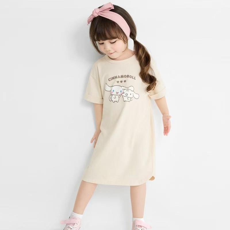 【24小時網站自助下單】2026年3月26日截🌸sanrio印花寬鬆版純棉上衣裙 | 預訂約6月初至中