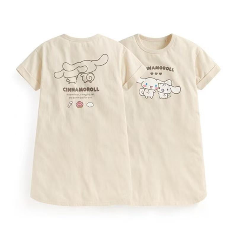 【24小時網站自助下單】2026年3月26日截🌸sanrio印花寬鬆版純棉上衣裙 | 預訂約6月初至中