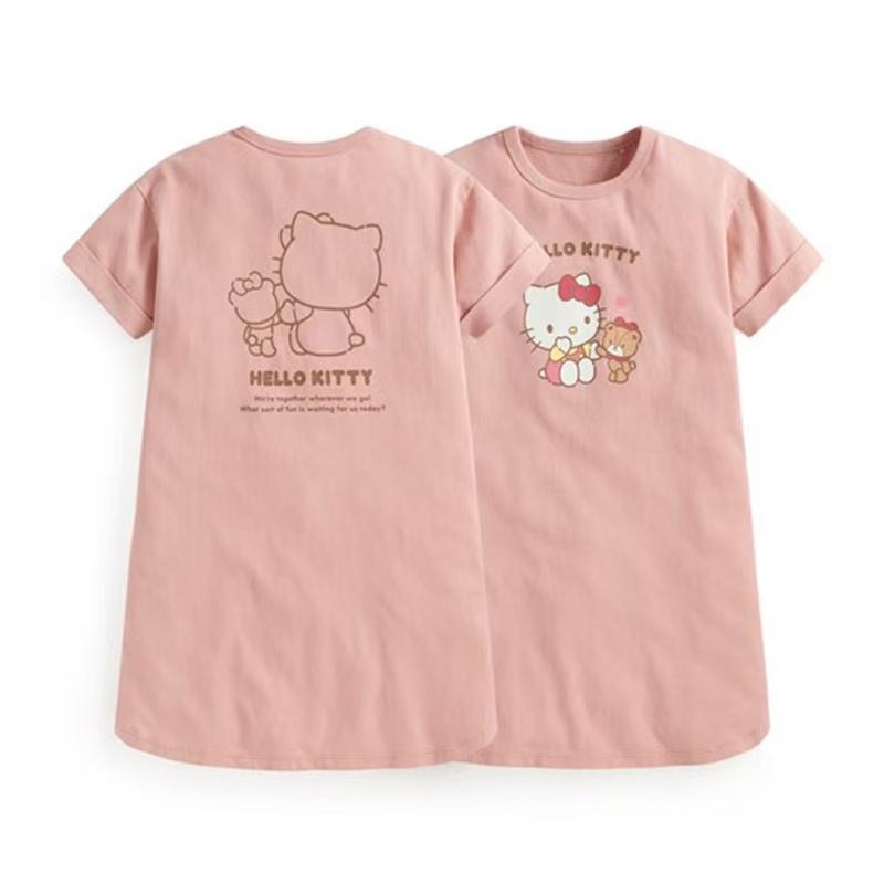 【24小時網站自助下單】2026年3月26日截🌸sanrio印花寬鬆版純棉上衣裙 | 預訂約6月初至中