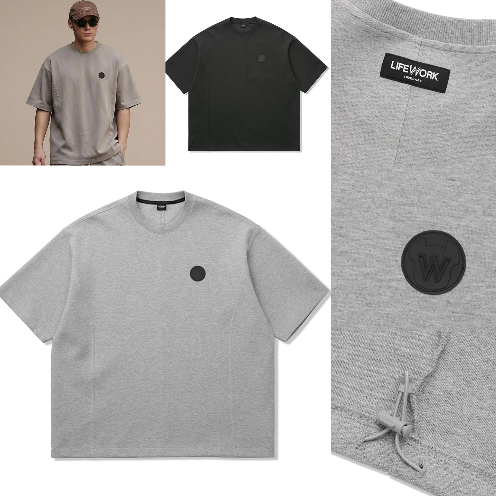 【24小時網站自助下單】2026年4月15日截🌸好多人鍾意嘅老虎狗仔🇰🇷LIFEWORK Essential Wappen 寬鬆短袖T恤💛2026年最新上市🆕💛折扣優惠🈹 | 預訂約3-4星期