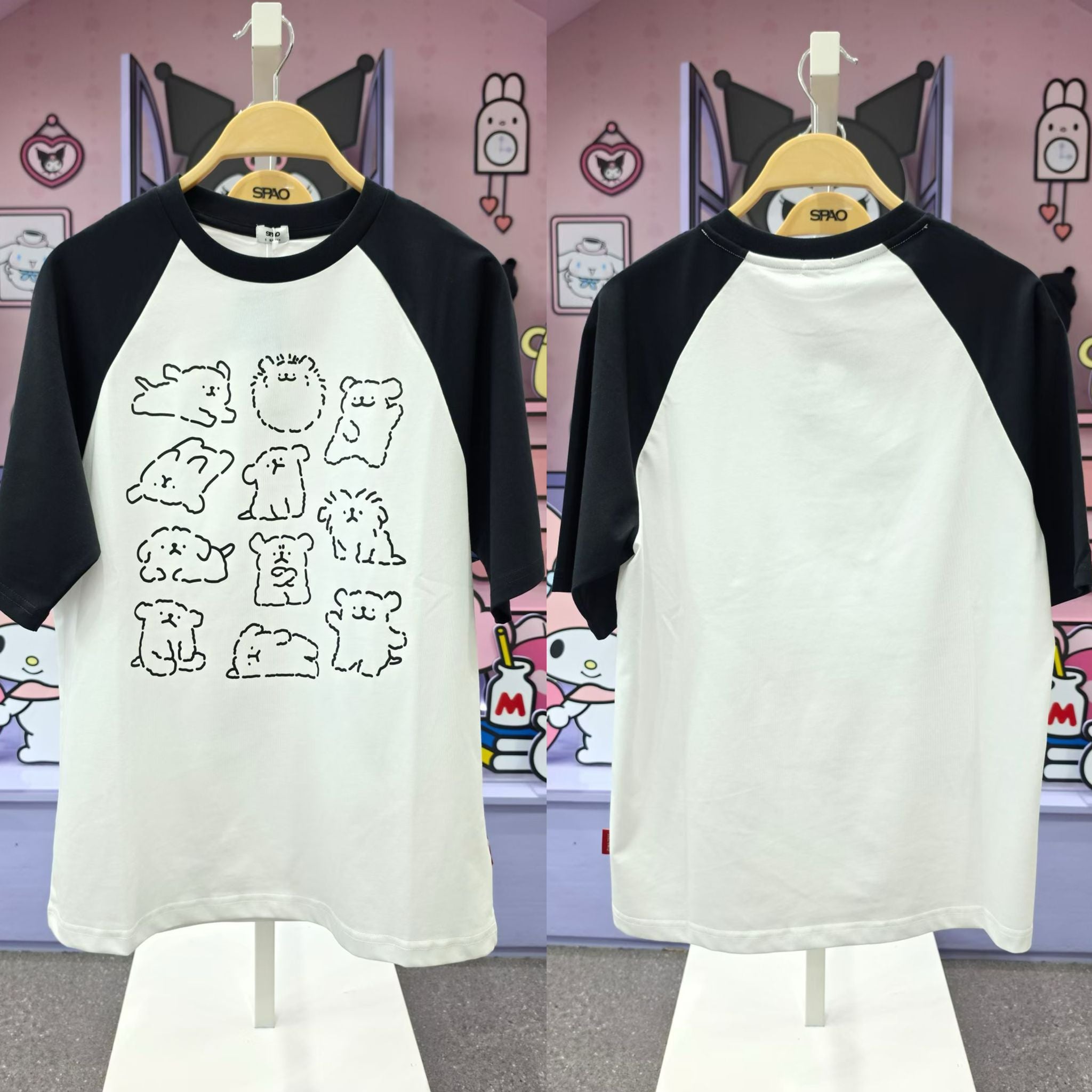 【24小時網站自助下單】2026年4月30日截🌸 💛2026年最新上市🆕💛🧸SPAO🧸韓國專門店/免稅店 平靚正推介‼️SPAO x 輕鬆熊/線條小狗/蠟筆小新聯名 涼感短䄂Tee😍男女同款 折扣優惠🈹 | 預訂約3-4星期