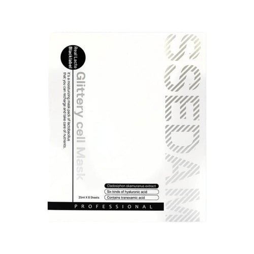 【24小時網站自助下單】現貨🌸SSEDAM BLACKLABEL GLITTERY CELL MASK 乳酸菌亮澤細胞面膜 @ 25ML 1盒8片 | 落單後約3-5個工作天寄出 娉婷貿易公司 Exquisite Beauty Trading Company