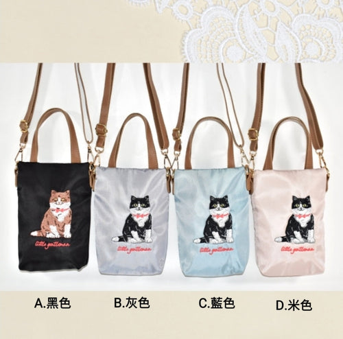 【24小時網站自助下單】2026年5月14日截🌸🇯🇵日本直送✈️🟡日本 Iittle gentleman貓咪刺繡手機斜孭袋 🟡 | 預訂約6月尾至7月初 娉婷貿易公司 Exquisite Beauty Trading Company