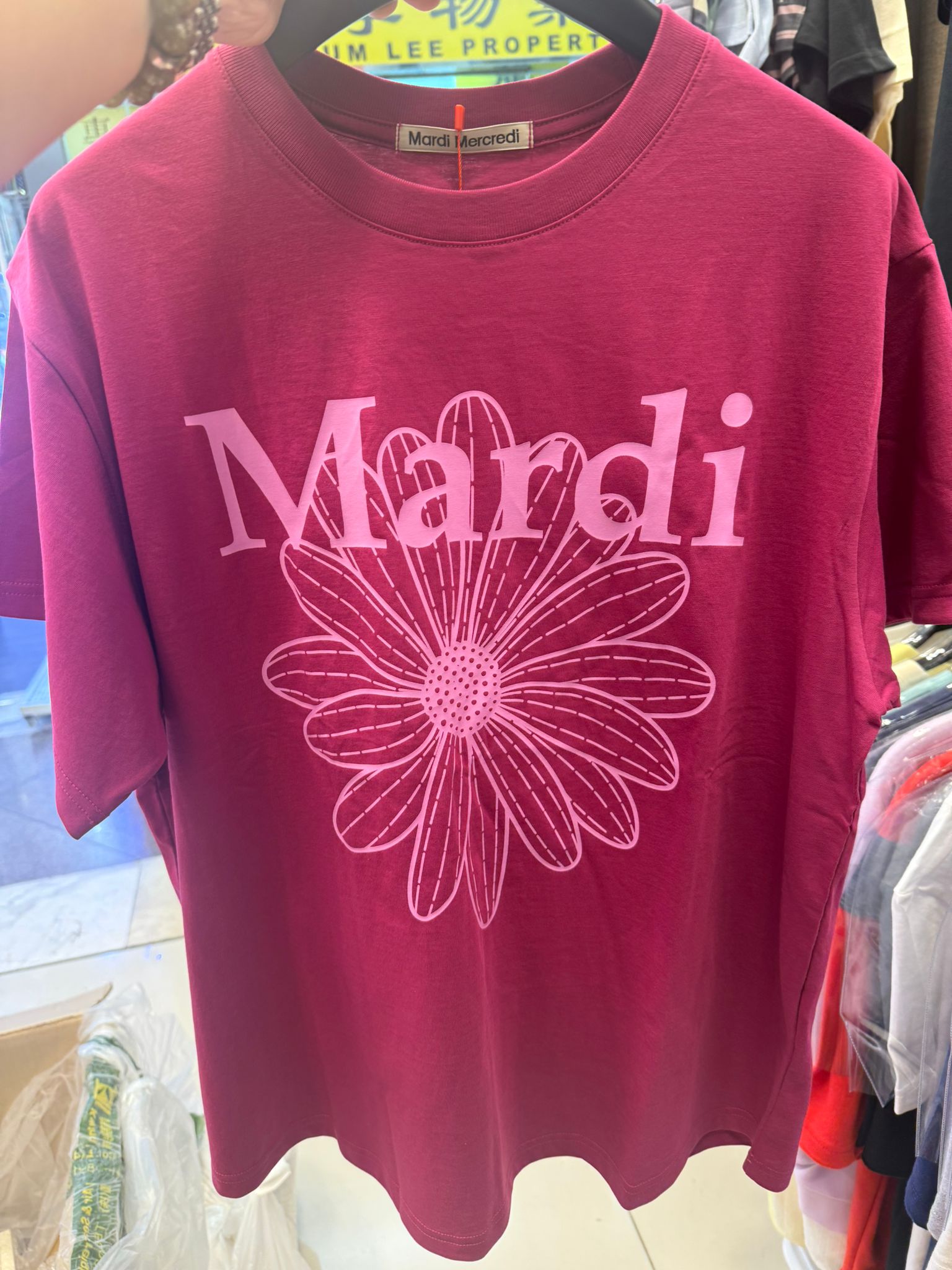 【24小時網站自助下單】🌸🇰🇷Mardi Mercredi 韓國專門店 🆕2026年最最新顏色短袖T恤 折扣優惠🈹🈹🈹🈹🈹靚😍紫色控😍 TSHIRT FLOWERMARDI DUO | 預訂約3-4星期 娉婷貿易公司 Exquisite Beauty Trading Company