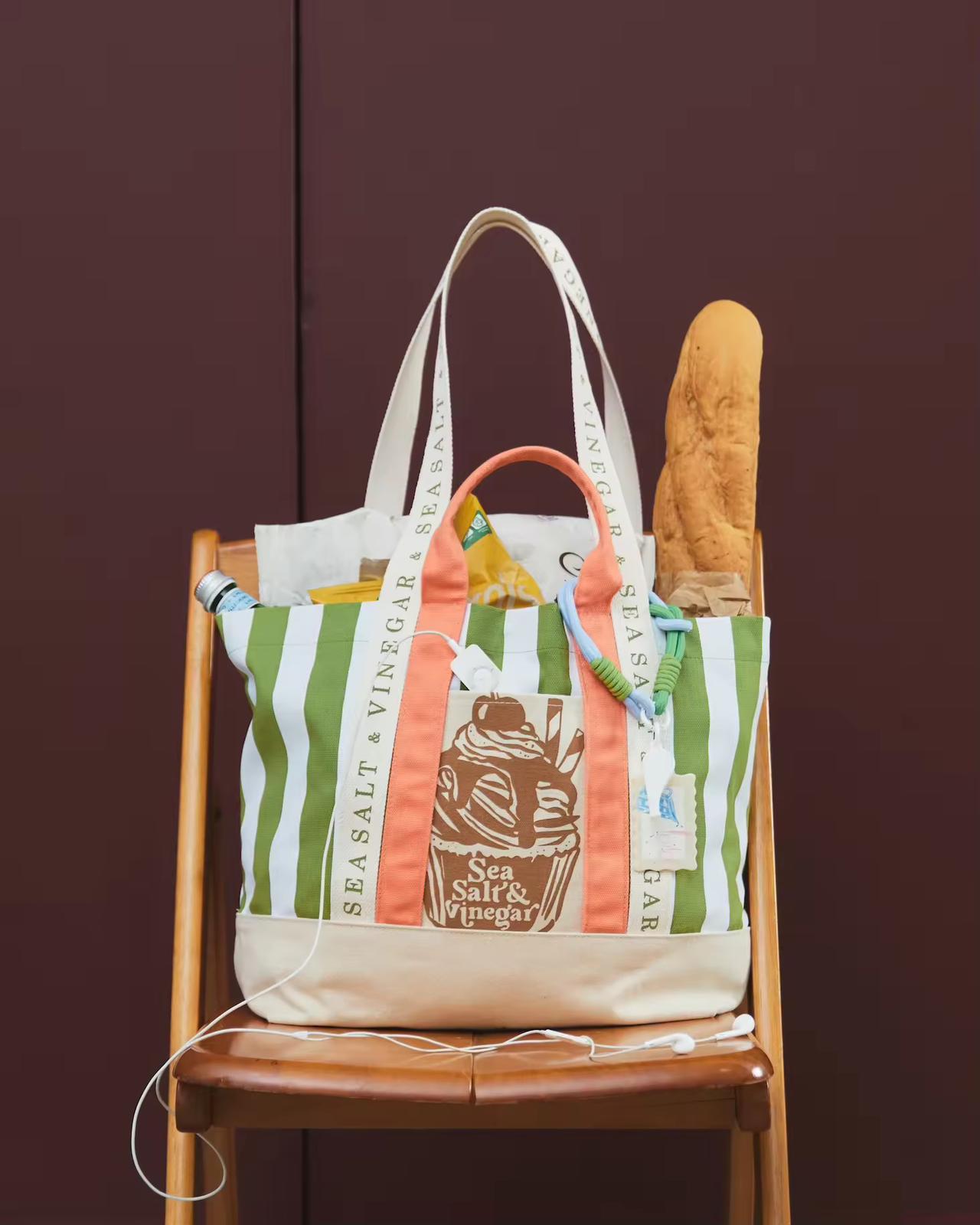 【24小時網站自助下單】🌸🇹🇭Sea Salt &amp; Vinegar New Model Canvas Bag! Bigger! Everyday Tote Bag | 預訂約2-3星期(款式Whatsapp send圖)