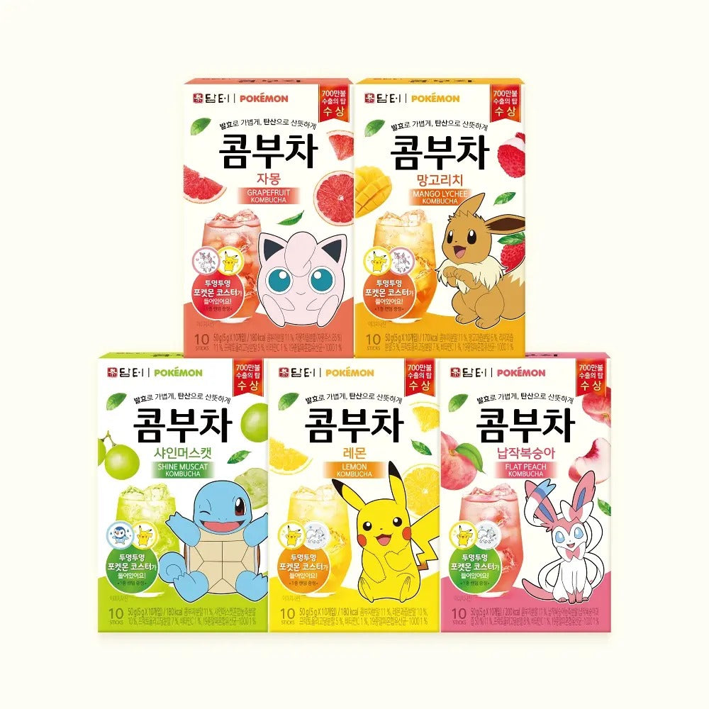 【24小時網站自助下單】2026年5月25日截🌸韓國🇰🇷Damtuh x Pokemon聯名款康普茶 | 預訂約6月初至中 娉婷貿易公司 Exquisite Beauty Trading Company