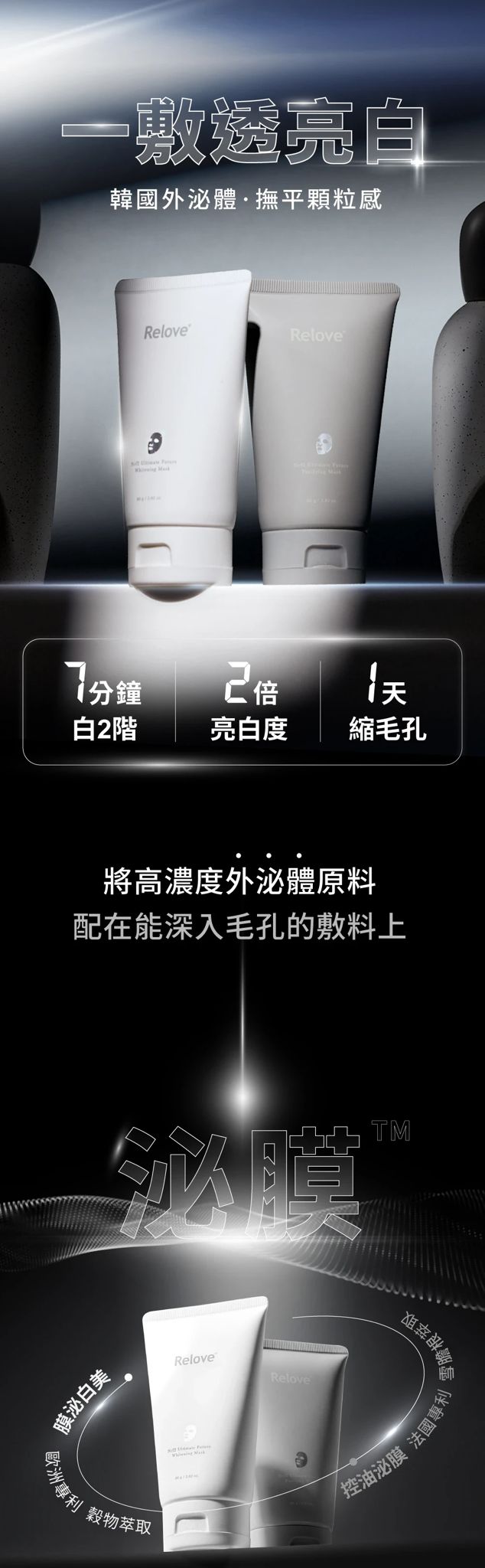 【24小時網站自助下單】香港代理行貨 🌸台灣 Relove 雙膜煥膚2支超值套裝 | 預訂約1-2星期 娉婷貿易公司 Exquisite Beauty Trading Company