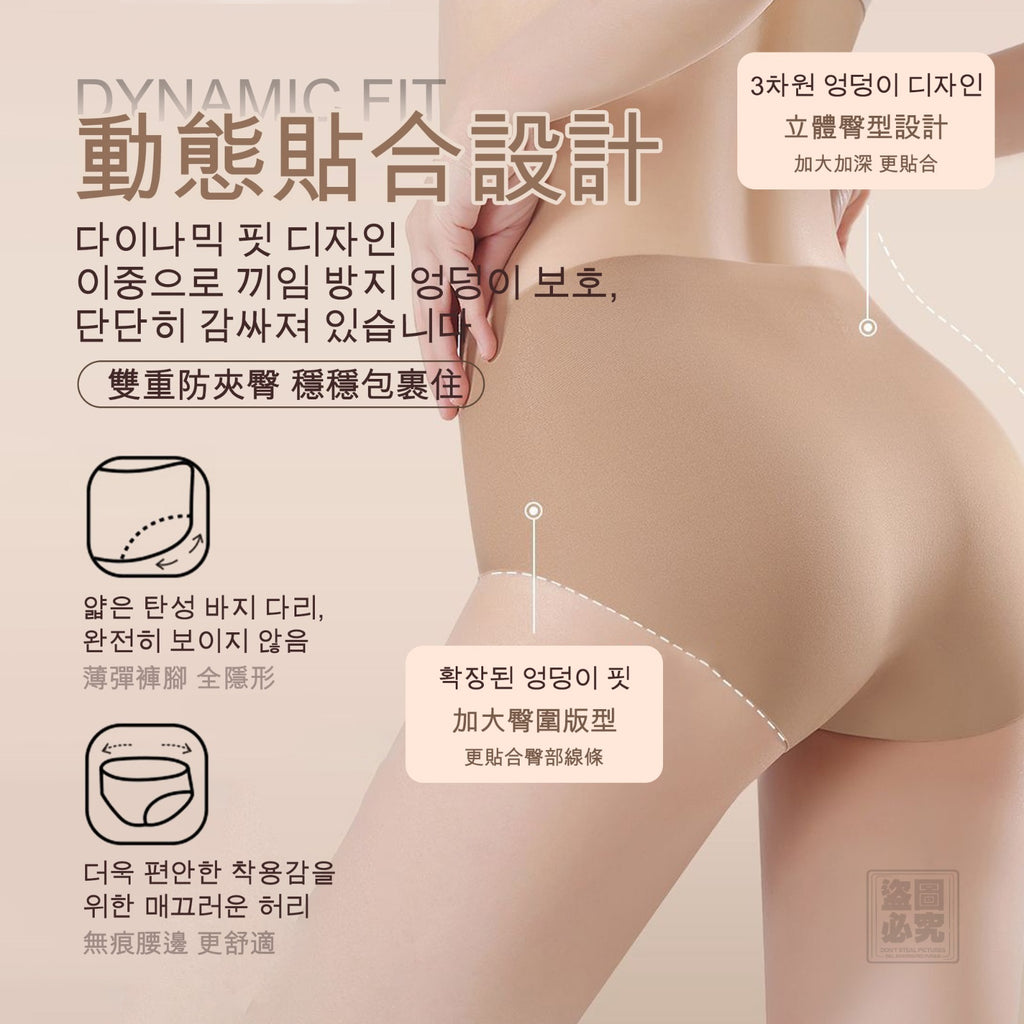 【24小時網站自助下單】2026年6月1日截🌸🟡Nude Skin粉底液無痕裸肌涼感內褲 3件組🟡 | 預訂約7月尾至8月初