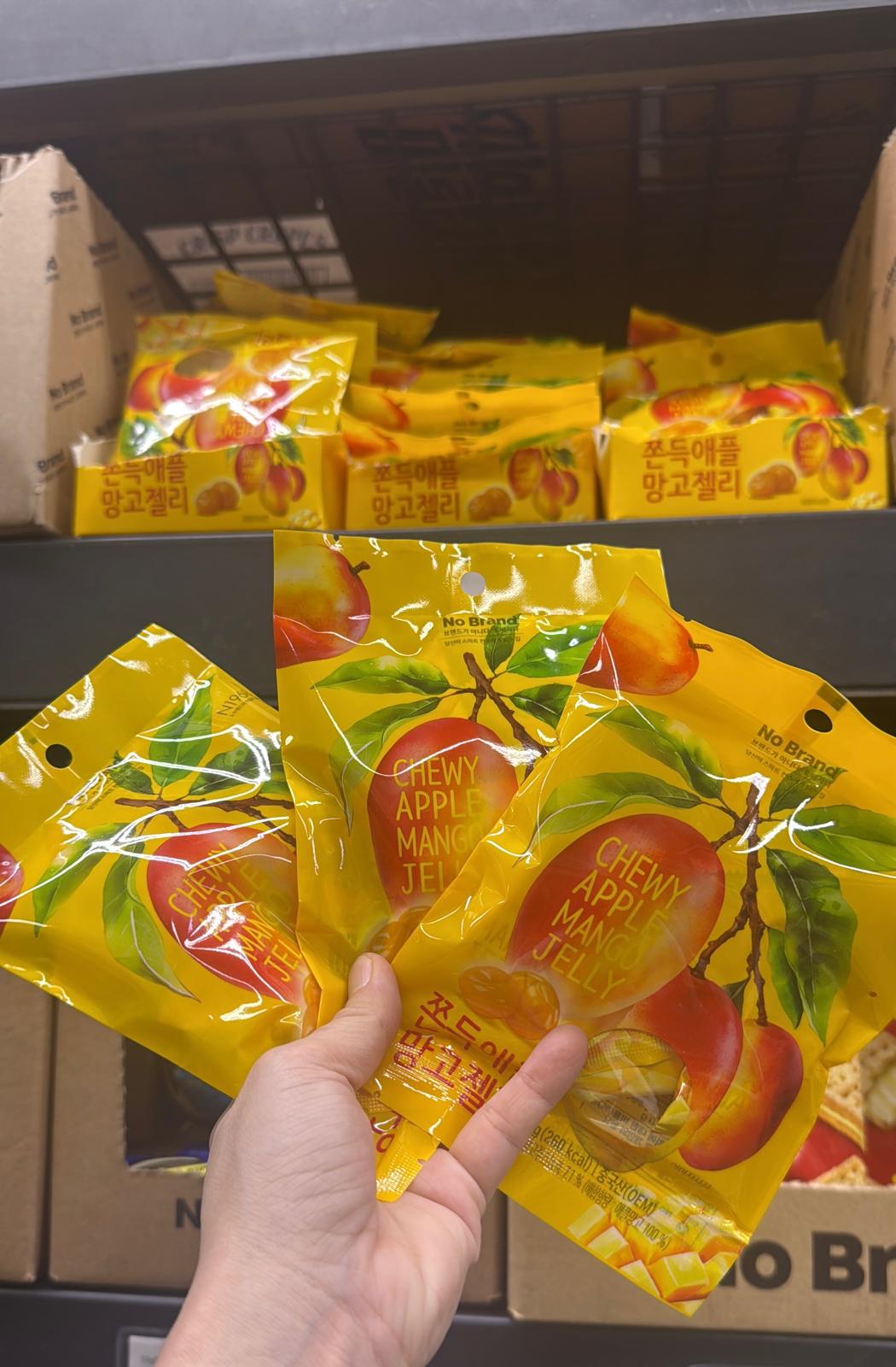 【24小時網站自助下單】少量現貨 售完即止🌸🇰🇷新品味 耐嚼蘋果芒果果凍糖70g 1套3包 | 落單後約3-5個工作天寄出