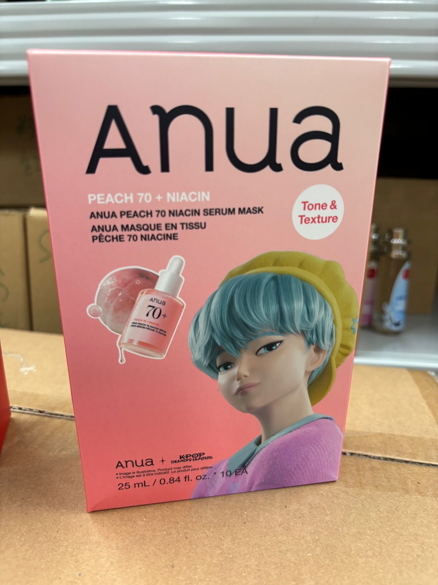 【24小時網站自助下單】現貨🌸Anua 蜜桃 70 + 煙酰胺煥膚精華面膜 1盒10片 (Anua Peach 70 Niacin Serum Mask) | 落單後約3-5個工作天寄出