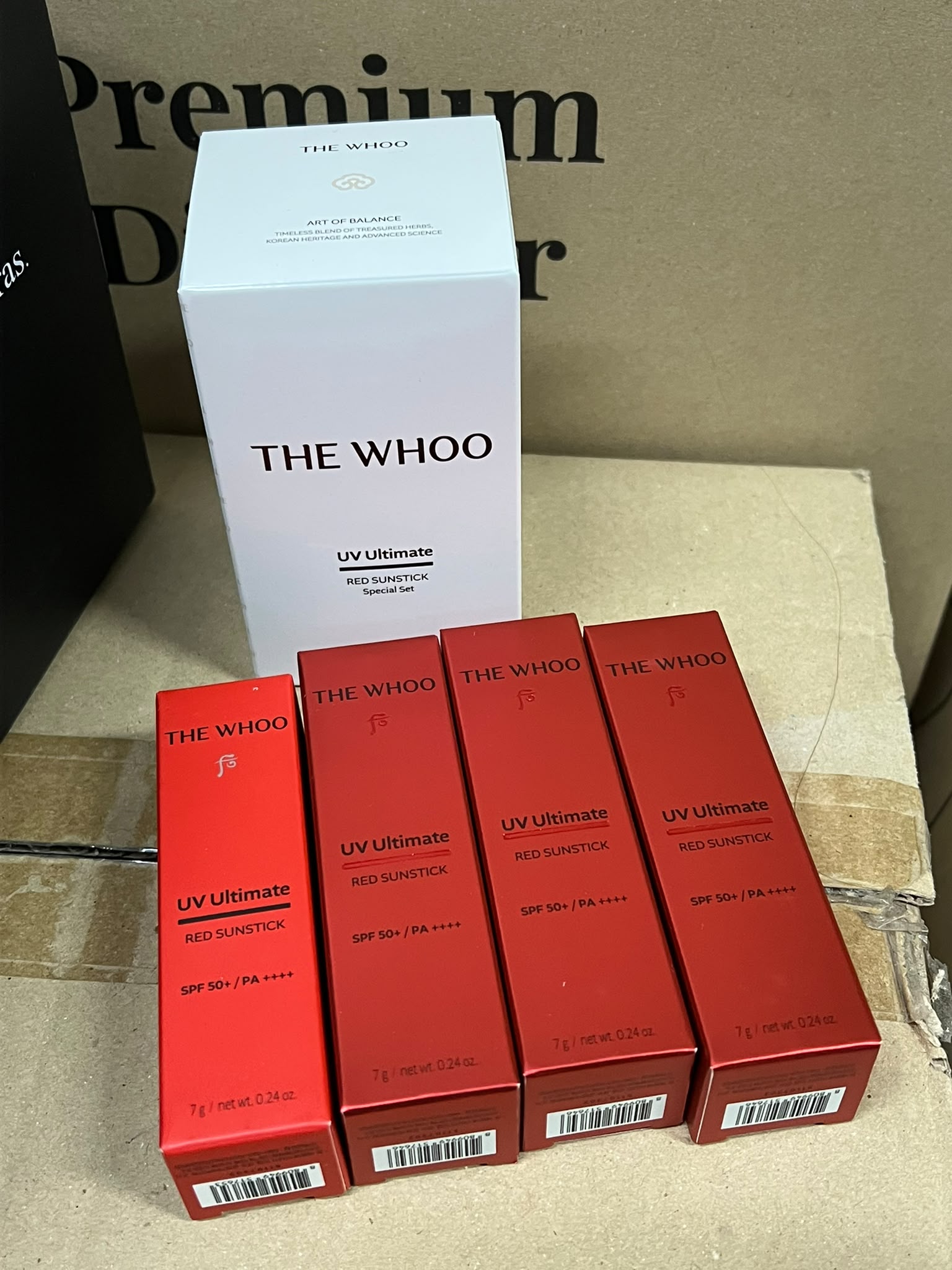 【24小時網站自助下單】現貨🌸Whoo拱辰享UV維他命防曬棒SPF50+ PA++++（3支7g正品+1支7g贈品）套裝 | 落單後約3-5個工作天寄出