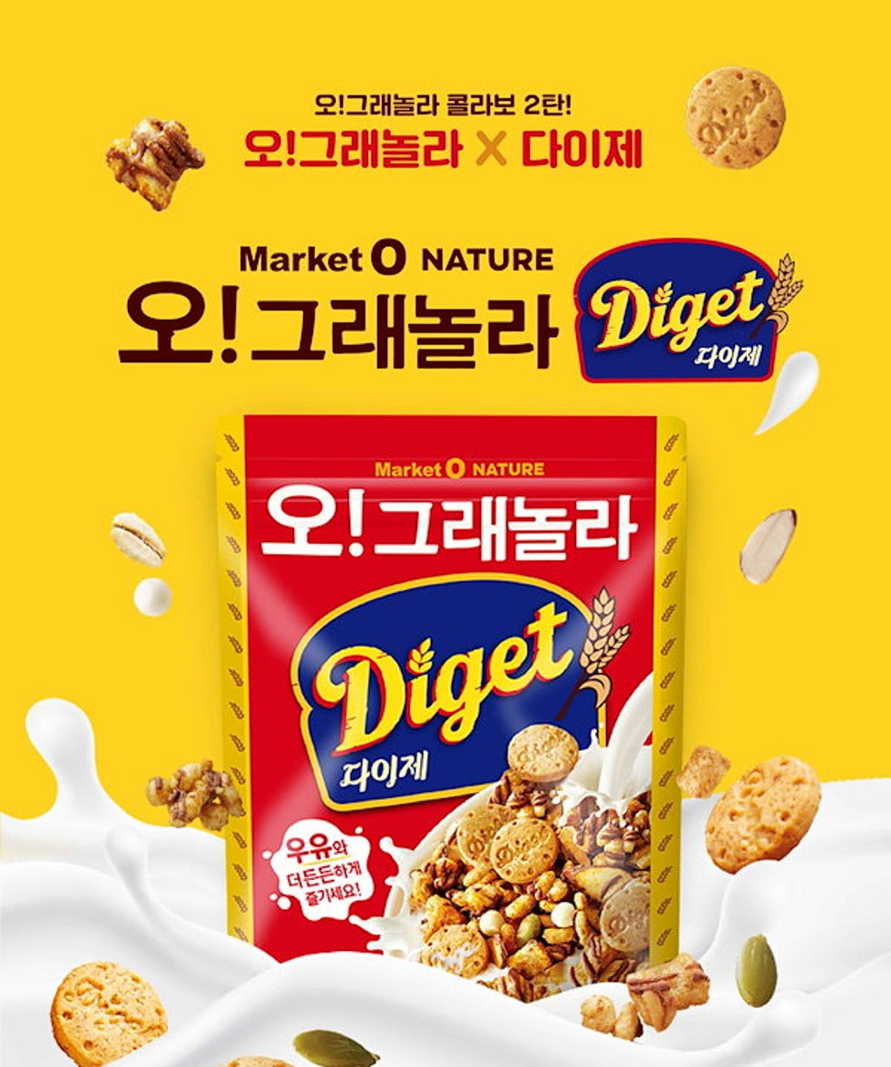 【24小時網站自助下單】2026年6月20日截🌸韓國🇰🇷Market O NATURE 格蘭諾拉穀物餅乾麥片250g | 預訂約7月尾至8月初